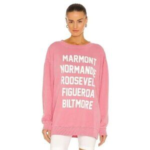NWT Wildfox pink hotel “Roadtrip” print sweatshirt, M